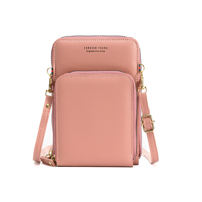 Women Handbags Ladies Leather Zip Phone Purses Crossbody Mobile