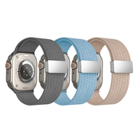 Bracelet de montre de sport magnétique en nylon tressé Win-Win pour Apple Watch 42mm 46mm 49mm pour IWatch Series 11 10 9 8 7 6 5 Ultra 3 Strap