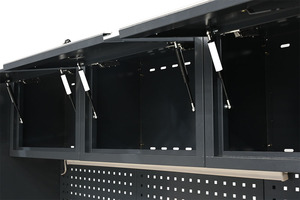 Système d'armoire à outils de <span class=keywords><strong>garage</strong></span> modulaire multifonctionnel OEM avec panneau perforé, établi et rangement verrouillable - Product Image 5