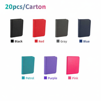 Raccoglitore per Carte Collezionabili in Pelle PU con Logo Personalizzato OEM, 4 9 12 16 Tasche, Resistente all'Acqua, Album Portatile per Carte