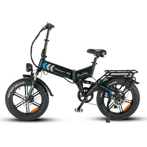 Ruihe X8 bicicleta eléctrica plegable de neumático grueso 20 pulgadas 250W/500W/1000W 48V Ebike con batería de litio oculta de 15Ah y freno de disco - Product Image 1