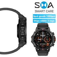 SMA G6 Active 2 Sport Smart Watch Fitness Tracker untuk Android dan iPhone, 44mm, Baterai 15 Hari, Tahan Air, Peta GPS