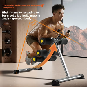 Roue abdominale pliable légère en acier multifonctionnelle <span class=keywords><strong>pour</strong></span> la maison, la salle de sport et le studio de fitness, entraînement de renforcement du tronc abdominal - Product Image 3