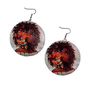 <span class=keywords><strong>Pendientes</strong></span> de plata de primera ley con pelo Natural para mujer, aretes colgantes, plata esterlina 600, estilo africano - Product Image 1
