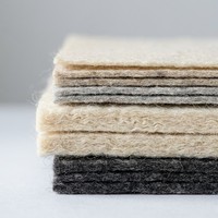 Feutre gris 100 % laine, tissu industriel en feutre, teint uni, matériau non tissé pour le textile de maison