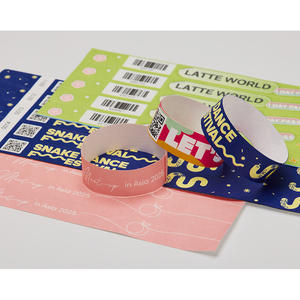 สายรัดข้อมือ AnyWristband สีสันสดใส ทำจากวัสดุ TYVEK แบบเชื่อมต่อ ขนาด 19 มม. (3/4 นิ้ว) สำหรับงานอีเว้นท์ ใช้สำหรับควบคุมการเข้าออก - Product Image 1