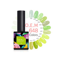 Vernis Gel Super Brillant Qualité Professionnelle Non Toxique 648 Couleurs Haute Brillance Longue Durée Soak Off UV LED Sans 11 Toxines