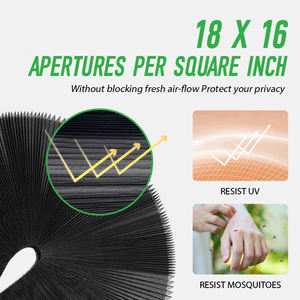 Suministro puntual Anticorrosión Durable Tamaño personalizado Pantalla de poliéster plegable <span class=keywords><strong>Mosquitera</strong></span> Malla plisada Puerta Ventanas - Product Image 3