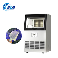 Machine à glaçons cubiques commerciale BLG 40 kg/jour, certifiée CE, qualité alimentaire, nettoyage à un bouton, économie de main-d'œuvre, pour cafés et bars, commandez maintenant