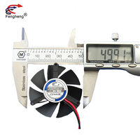 Ventilateur axial DC industriel sans balais 50 mm 50x50x10 mm 5v 12v 24v pour éclairage LED de voiture / carte graphique