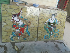 Vitrales de Catedral Personalizados de Doble Cara, Hechos a Mano en China, para Decoración de Paredes, Ventanas y Puertas, con Iluminación - Product Image 5