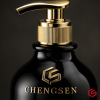 Bouteilles Distributrices à Pompe CHENGSEN PET - 300ml & 500ml, Couleurs Ambrées, Option Logo Personnalisé pour Shampoing, Gel Douche et Savon Liquide