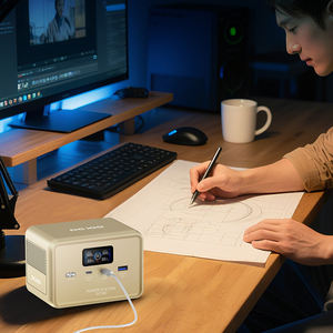 Cargador múltiple recargable para acampar, Banco de energía de emergencia Lifepo4, batería de 100W, estación de energía portátil móvil para teléfono y portátil - Product Image 3