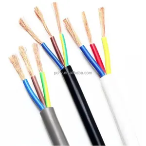 300/500 V kabel tembaga terjalin RVV 5 core 6mm2 kabel fleksibel kawat kabel listrik