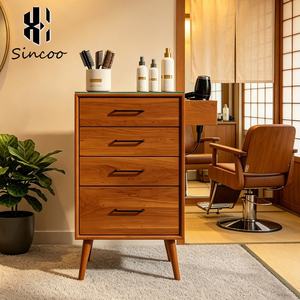 Premium Customizable Modern Design Durable Salon Mirror Station MDF Material Baking Paint Metal Hair Salon <b>Trolley</b> <b>Tool</b> Cabinet - Product Image 1