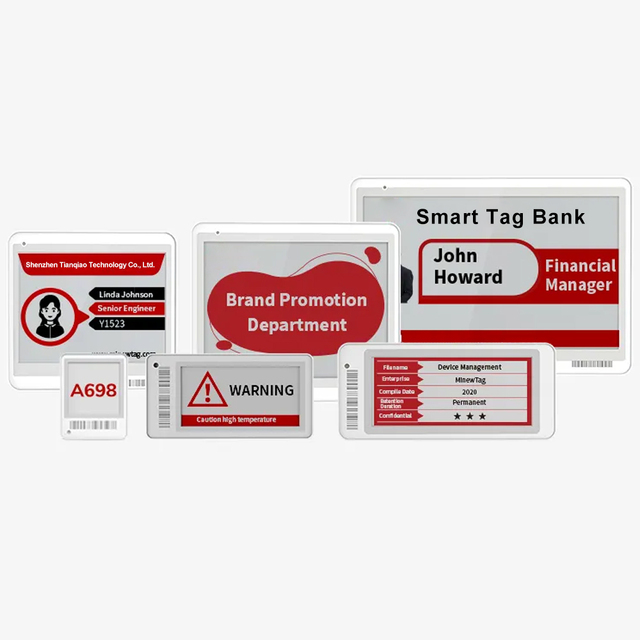 7.3-inch double-sided e-ink screen Esl Blue Tooth Epaper Name Badge Eink Name Tag Electronic Display Badge Pragrammed by Android