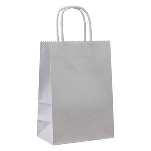 Bolsas de Papel Kraft Pequeñas con Asas para Regalos, Fiestas, Almuerzos Diarios, Tiendas, Mercados, Bolsas de Papel Kraft Reciclables - Product Image 1