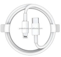 Câble USB-C Type-C 8 broches PD20W de charge rapide en nylon de qualité supérieure 1m 3.3ft pour iPhone 7/8/X/Xs/XR/11/12/13/14 Pro Max