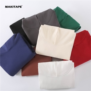 Sweat-shirts à capuche épais de haute qualité 500 g/m², unis, lourds, surdimensionnés, sans cordon, unisexe, avec logo personnalisé, grandes tailles pour hommes - Product Image 2