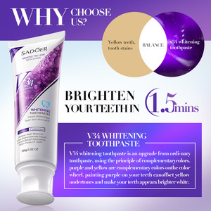 Pasta Dental Blanqueadora y Limpiadora Más Vendida <span class=keywords><strong>para</strong></span> Eliminar el Sarro y las Manchas, Limpieza Profunda, Eliminación del Color, Anti-Caries <span class=keywords><strong>para</strong></span> Uso Doméstico - Product Image 4