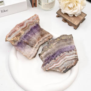 โรงงานผลิตแผ่นอะเมทิสต์อาเกตธรรมชาติขัดเงา ขนาดสั่งทำได้ สำหรับตกแต่งบ้าน สะสม ทำเครื่องประดับ ขายส่ง - Product Image 1