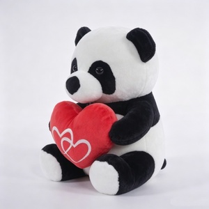 Peluche de panda personalizado, peluche de panda, peluche de panda sosteniendo un corazón. - Product Image 2