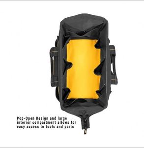 Free sample Heavy Duty <b>Tool</b> <b>Bag</b>,Wide Mouth <b>Tool</b> <b>Tote</b> <b>Bag</b> with Adjustable Shoulder Strap,Waterproof <b>Tool</b> Organizer <b>Bag</b> - Product Image 3