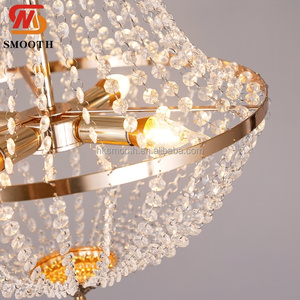 Lámpara Colgante de Cristal en Forma de Rueda de la Fortuna, Elegante y Glamurosa, Ideal para Bodas y Banquetes - Product Image 3
