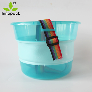 Cubo de agua de plástico plegable de 5 L, 6 L, 8 L, 10 L para pesca con parte superior abierta - Product Image 5