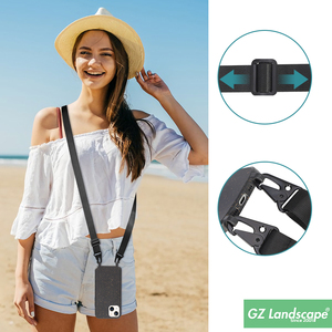 Sangle de sac tissée large réglable à 2 crochets en polyester, sangle de téléphone portable personnalisée transparente, bandoulière pour étui de téléphone - Product Image 6