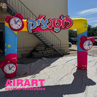 Enfants sport de plein air drôle arc ballon gonflable petit réveil course événement ligne ballon