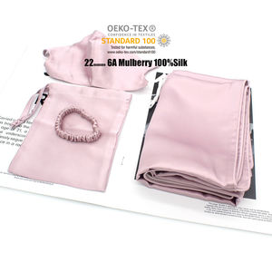 Juego de Fundas de Almohada de Seda Pura Personalizadas con Logotipo Bordado Impreso Personalizado, Juego de Fundas de Almohada de Seda de Morera 100% con MOQ Bajo - Product Image 6