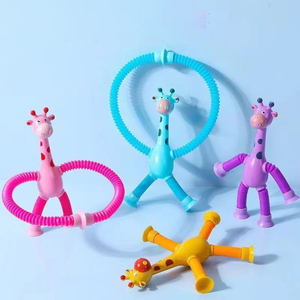 Jouets promotionnels à prix abordable : Tubes Pop Girafe, Jouets Fidget Robots Extensibles, Cadeaux de fête, Jouet Fidget Tube Pop - Product Image 1