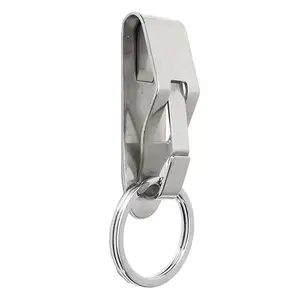 Quick Release Steel Keychain Belt Clip Ring Classic Holder Key Vintage Stainless Iron Heavy Duty Belt Keychain