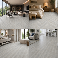 Fabricant de revêtements de sol en marque privée, revêtement de sol SPC imperméable à l'eau, aspect bois naturel, système de clic Unilin, pour appartement