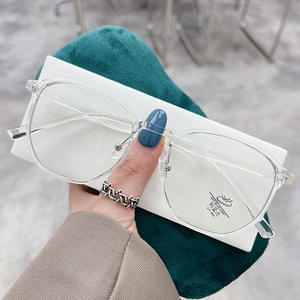 ใหม่ TR90 แว่นตาป้องกันแสงสีฟ้ากรอบไม่สม่ำเสมอแบบเต็มกรอบเลนส์ป้องกันรังสียูวีสำหรับผู้มีสายตาสั้น - Product Image 1