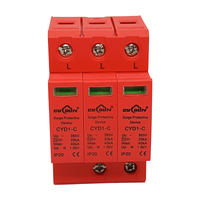 Parafoudre AC 385V SPD 4P 20KA 40KA T2 personnalisé en usine, dispositif de protection contre la foudre OEM, dispositifs de protection contre les surtensions avec CE
