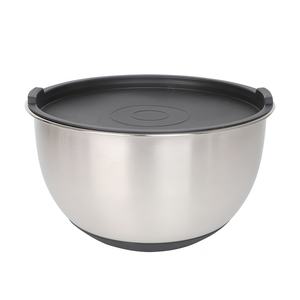 Juego de Tazones para Mezclar de Acero Inoxidable Personalizados al por Mayor con Tapa de PLA y Base de Silicona, Varios Colores y Tamaños, Tazón para Hornear, Accesorios de Cocina - Product Image 4