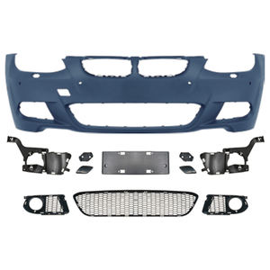 Kit carrosserie pour pare-chocs avant pour BMW Série 3 <span class=keywords><strong>E92</strong></span>, mise à niveau vers M-Tech 2006-2009 avec style de trou de phare antibrouillard - Product Image 1