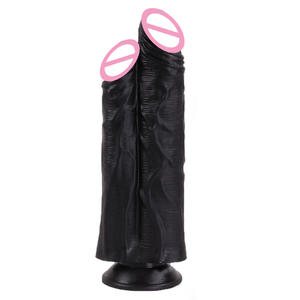Delove di alta qualità PVC Dildo Super grandi teste doppie artificiali pene sensuali giocattoli sessuali per donne masturbatori - Product Image 3