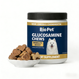 Friandises à Mâcher Tendres Saveur <span class=keywords><strong>Agneau</strong></span> pour Chiens Pigeons d'Esprit, Toutes Races, Tous Âges, avec Glucosamine et Chondroïtine pour Soulager l'Arthrite Canine - Product Image 1