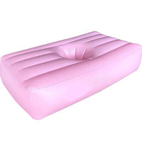 Lit gonflable avec trou pour femmes enceintes ou patientes de récupération Matelas pneumatique confortable BBL pour les soins de maternité