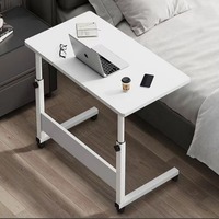 Table console moderne en métal blanc, mobile, réglable en hauteur, pliable, meubles de salon pour chambre à coucher, maison ou hôtel