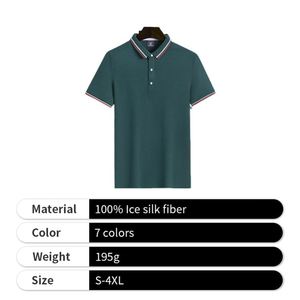 Polo de Verano de Alta Calidad en Tela de Seda de Hielo para Hombre y Mujer, Personalizable para Venta - Product Image 4