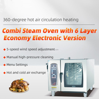 Four combiné commercial, four à vapeur et à convection, four électrique multifonction pour boulangerie