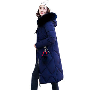 Cappotti taglie forti da <span class=keywords><strong>donna</strong></span> Casual inverno cappotto misto <span class=keywords><strong>piumino</strong></span> Coldker giacca lunga con cappuccio da <span class=keywords><strong>donna</strong></span> - Product Image 4