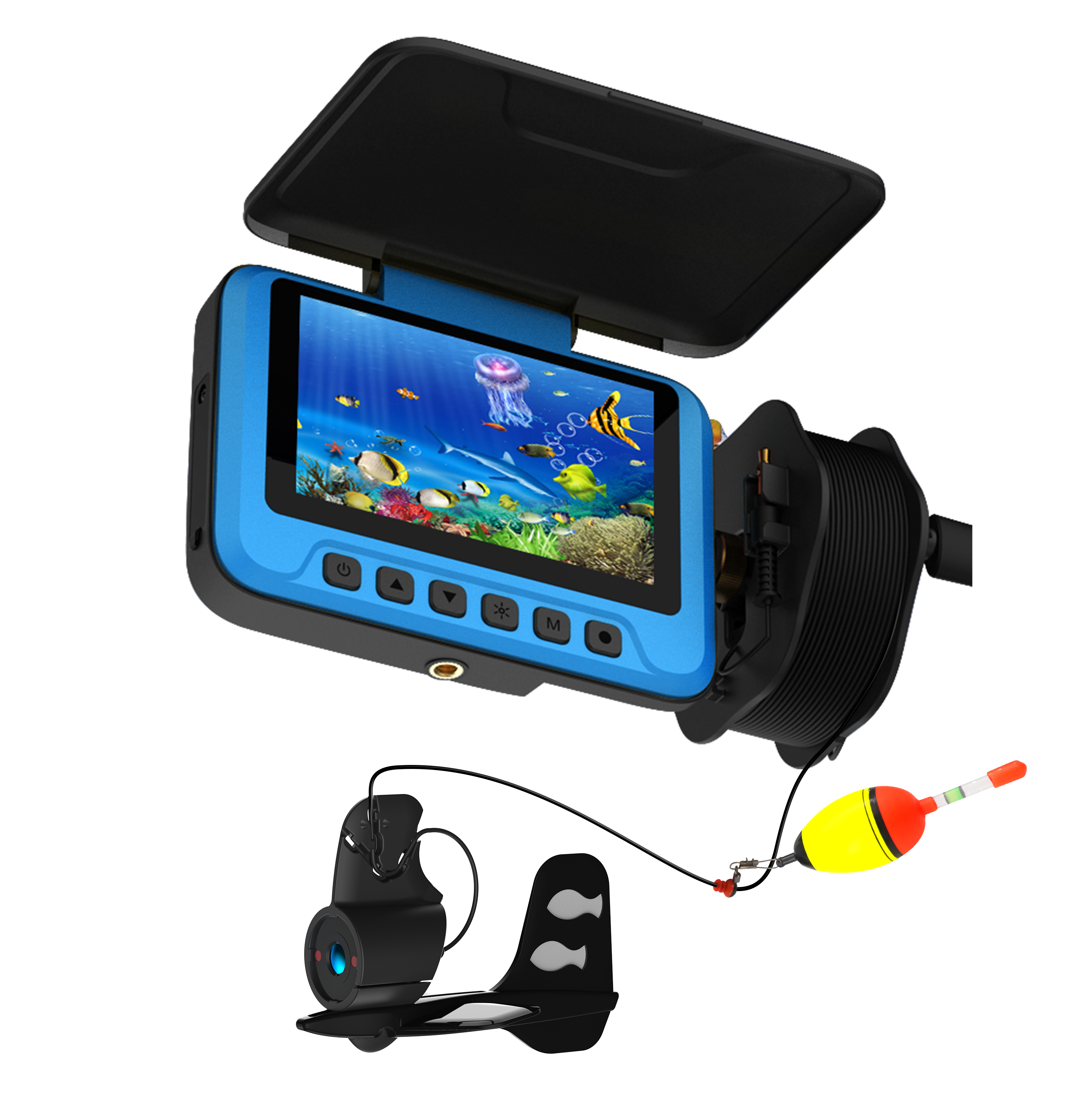 4.3'' LCD 30M Cable Fish Finder Wide Angle Fishing Video Camera Night Vision Underwater Fishing Camera