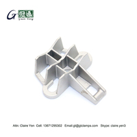 Braket Penyangga Kabel Drop FTTH dari Paduan Aluminium untuk Pemasangan Tiang Model Guan Tong UPB