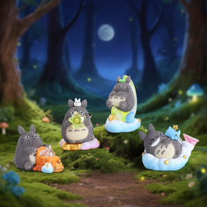 Hayao <span class=keywords><strong>Miyazaki</strong></span> - Chemin de Campagne Apaisant - Totoro Invisible - Boîte Mystère - Ensemble Complet de 6 Pièces - Figurines d'Ornement de Bureau Anime - Collection Cadeau - Product Image 4