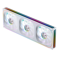 Ventilateur de boîtier PC 3-en-1 ARGB Lian Li 120mm*3 PWM à roulement fluide 16dBA avec bande RGB latérale à effet miroir infini pour châssis de bureau gaming
